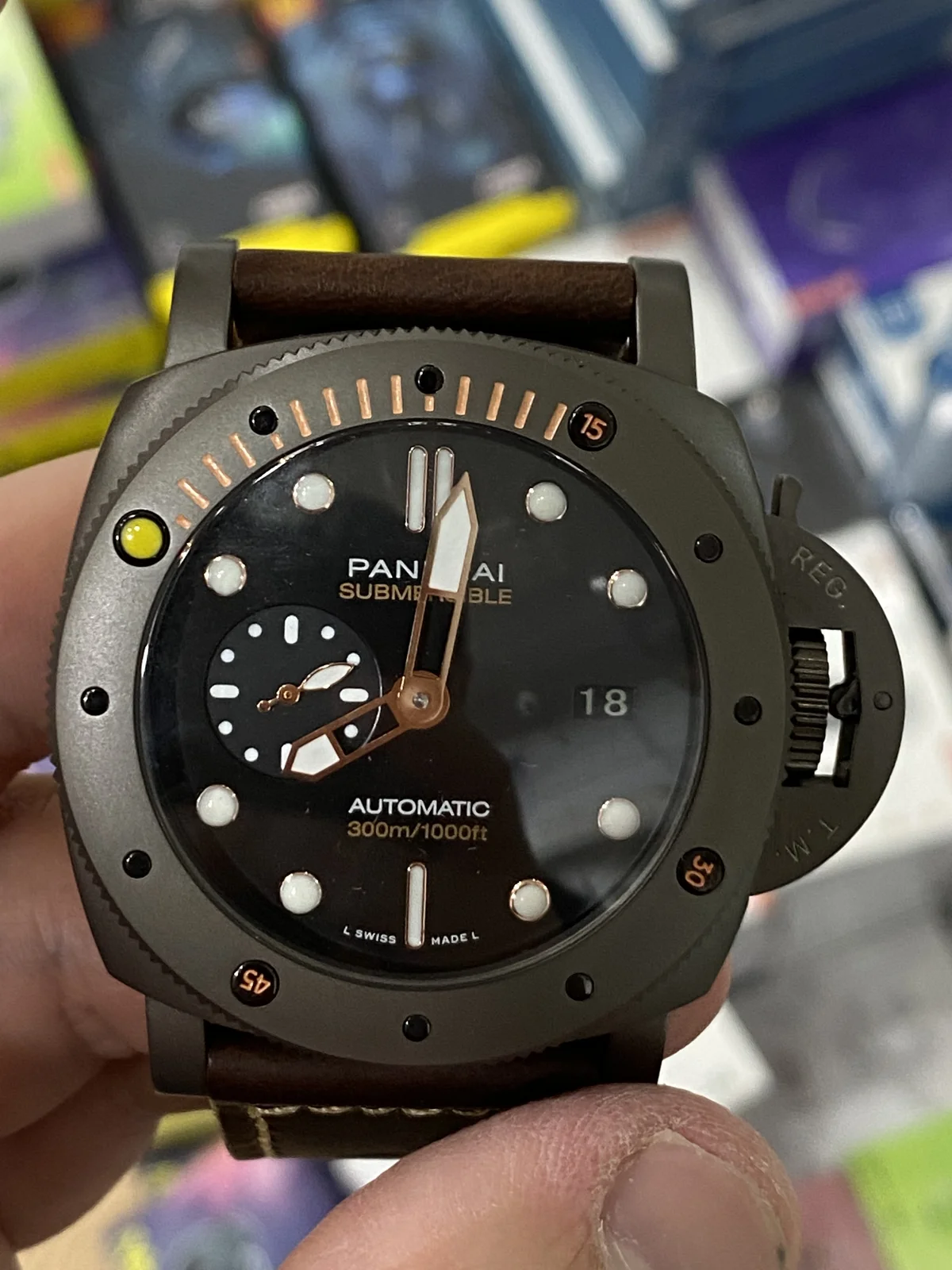 panerai submersible dive watch - luxury timepiece