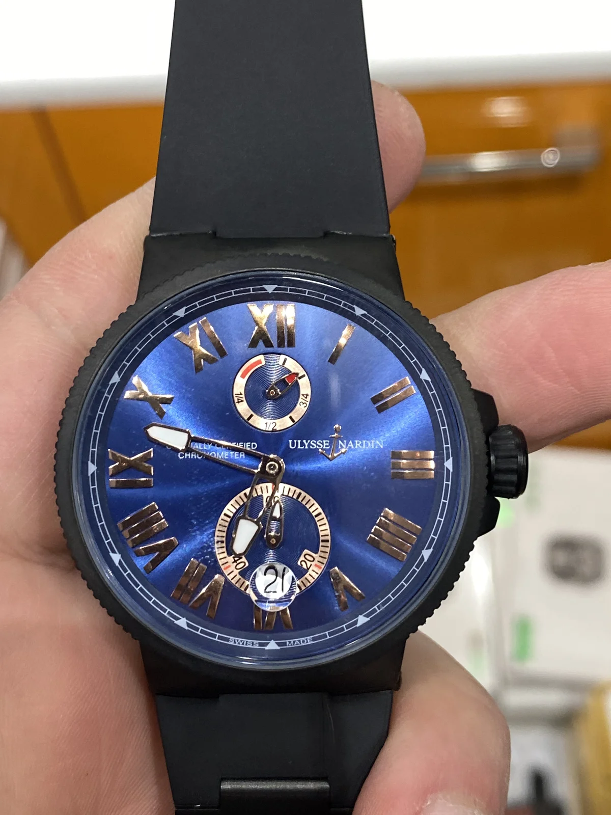 Ulysse Nardin Diver Chronometer - detail